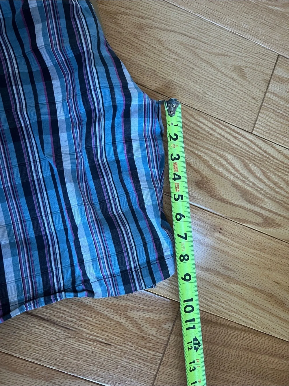Greg Norman Collection plaid Flat Front Shorts with pockets golf envy